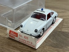 Schuco Porsche 911 S Autobahn Polizei Réf 825 1/66 Rare ( Siku Matchbox Lesney )