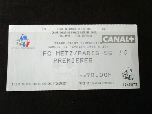 Ticket billet football ancien - billet,