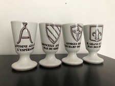 4 mazagrans porcelaine de