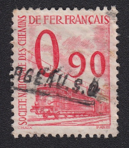 Timbre france 1960 sncf - france, petit