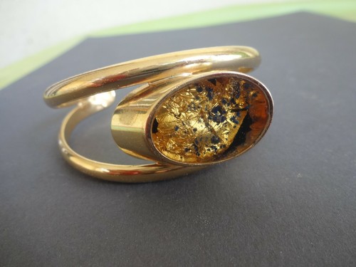 Bracelet jonc metal doré - bracelet,