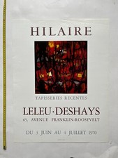 Camille Hilaire 1970 vintage lithograph poster