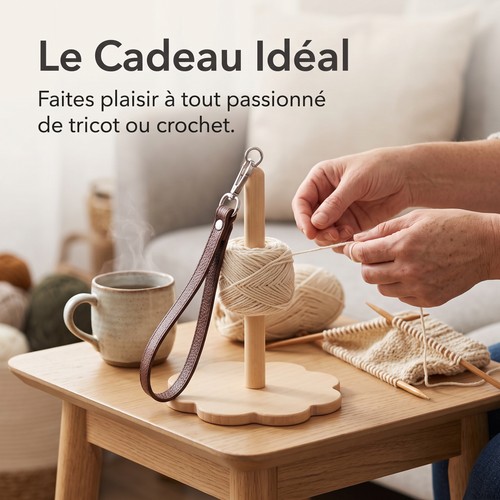 Accessoire tricot bois - tricot, en