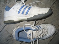 basket Adidas blanc bleu 38 2/3 TBE