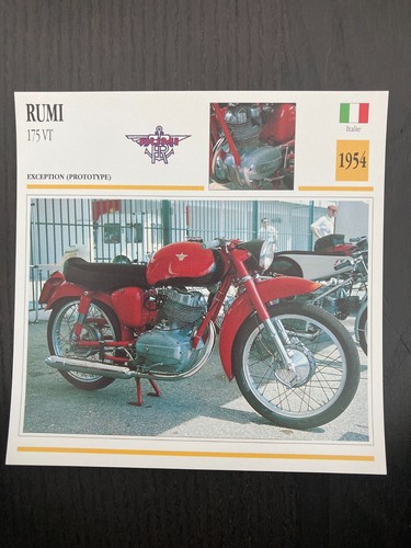 Carte fiche moto collection - carte,