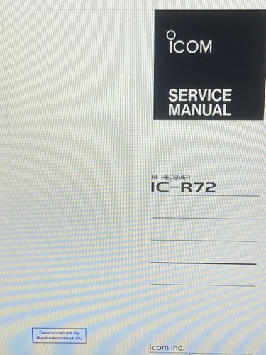 Icom r72 wideband - icom,