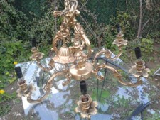 Grand lustre bronze 6 branches