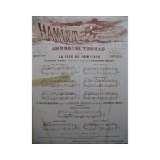 THOMAS Ambroise Hamlet La Fête du Printemps No 1 Piano 4 mains ca1880