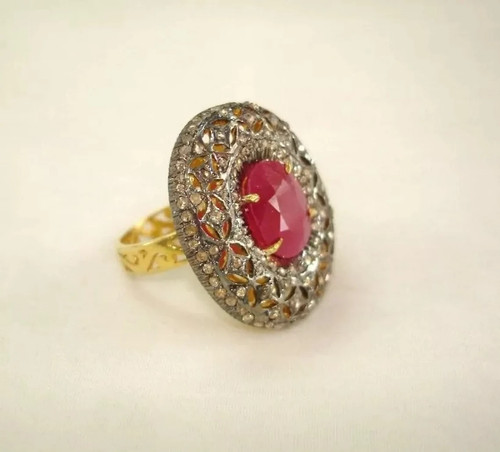 Bague solitaire antique - solitaire,