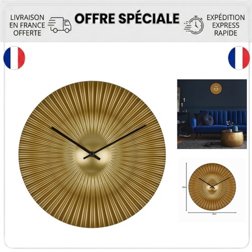 Horloge murale dorée tfa - murale,