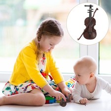  2 Pcs Mini Violons Pour Enfants Instrument Musique Miniature House De Poupée