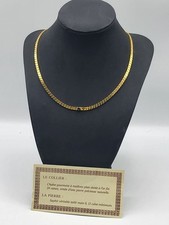 XM - collier gourmette doré