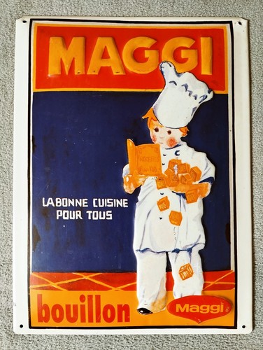 Plaque émaillée maggi - plaque,