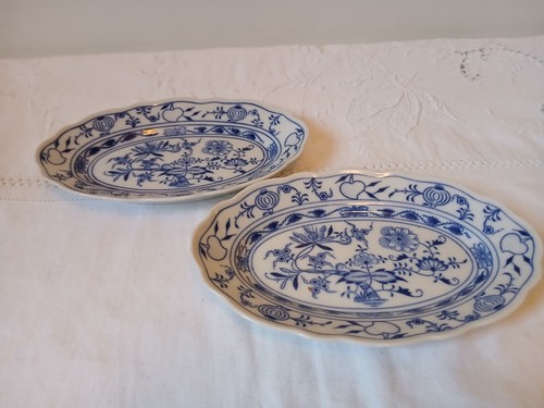 Raviers porcelaine oignons - 2, porcelaine/oignons