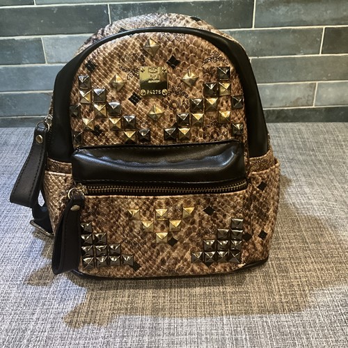 Mcm studded visetos backpack - studded,