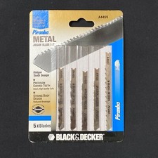 Black & Decker Piranha A4455 5 Métal Scie Sauteuse Lame Set Courbé Dents