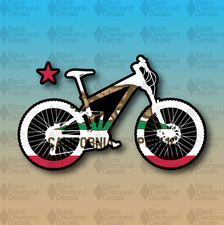 California Sate Drapeau Vtt MTB Downhill Ours Vélo 7 " Custom Vinyle Décalque