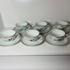 Lot de 6 tasses et soucoupes