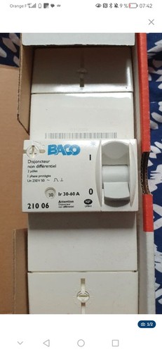 Baco disjoncteur non - baco,