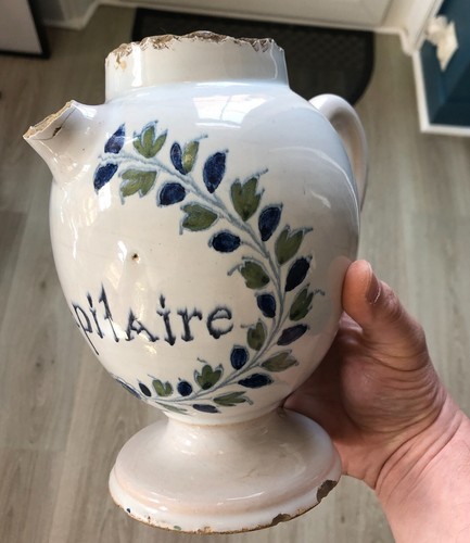 Ancienne chevrette faience - chevrette,
