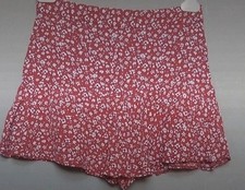 Jupe Short Zara Rouge Et Blanc 38