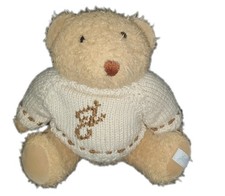Peluche ours beige Pull laine