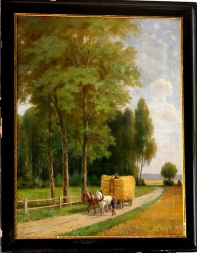 Grand tableau fin 19ème - grand,