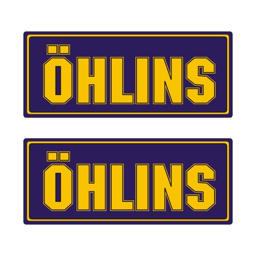 Stickers plastifiés ohlins - stickers,