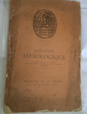 livre ancien Initiation astrologique Editions La Sirène 1920
