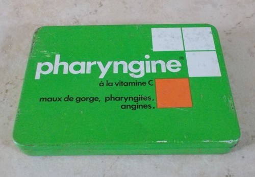 Ancienne boite tole pharyngine - boite,
