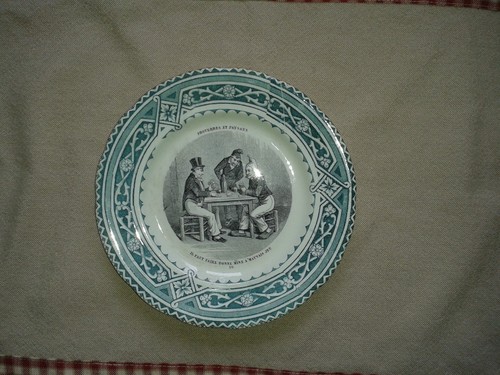 Bel assiette parlante - assiette,
