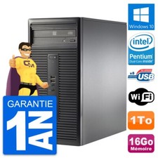 PC Tour HP 280 G1 MT Intel Pentium G3220 RAM 16Go Disque Dur 1To Windows 10 Wifi