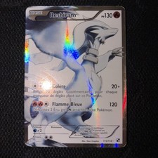 Carte Pokémon Reshiram FA 113/114 Full Art NB Noir Et Blanc de base FR / Mid