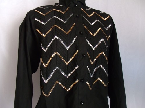 Black tuxedo style shirt - black,