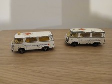 MAJORETTE SERIE 200 FOURGON VW VOLKSWAGEN COMBI CROIX ROUGE FRANCAISE N°244 X2