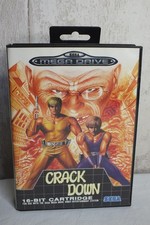 Ancien Jeu SEGA  MEGADRIVE Méga Drive -- CRACK DOWN  -- TBE Complet CIB