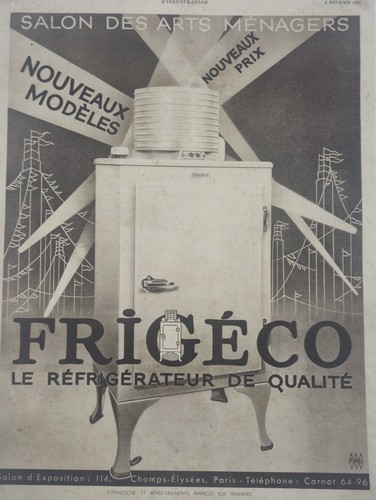 Publicité ancienne frigéco - publicité,