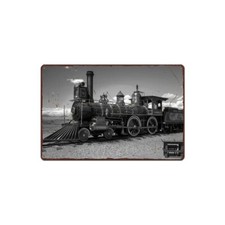 PLAQUE EN METAL TRAIN ANCIEN