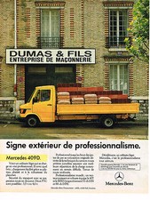 PUBLICITE ADVERTISING 054  1985   MERCEDES-BENZ   LE 409 d  UTILITAIRE