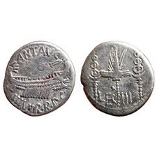 Denier légionnaire de Marc Antoine LEG III – argent authentique avec certificat