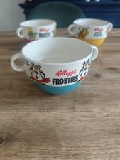 1 GRAND BOL 2 OREILLES KELLOGG'S FROSTIES LE TIGRE VINTAGE 2019 CERAMIQUE TBE