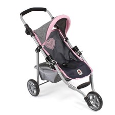 Bayer Chic 2000 612 26 Petite poussette de jogging LOLA pour poupées, gris - ble
