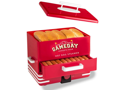Nostalgia hot dog steamer - hot,