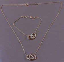 parure chaine Collier Argent