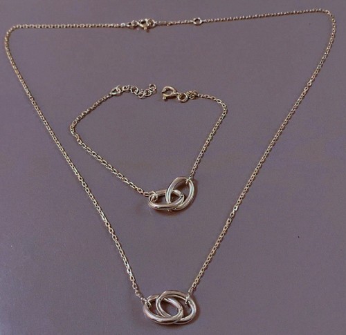 Parure chaine collier argent - parure,