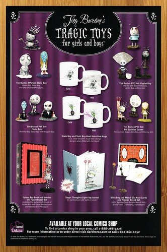 2008 tim burton tragic toys - burton's,