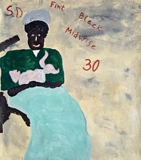 Tableau d'art populaire sur