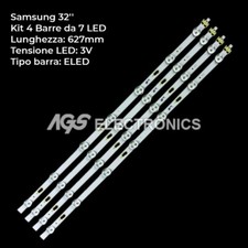 KIT 4 BARRES 7 LED TV SAMSUNG