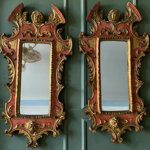Paire miroirs bois - miroirs, en