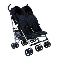 Poussette Canne Double – Légère et Pliable, Inclinable, Pour Jumeaux 0-36